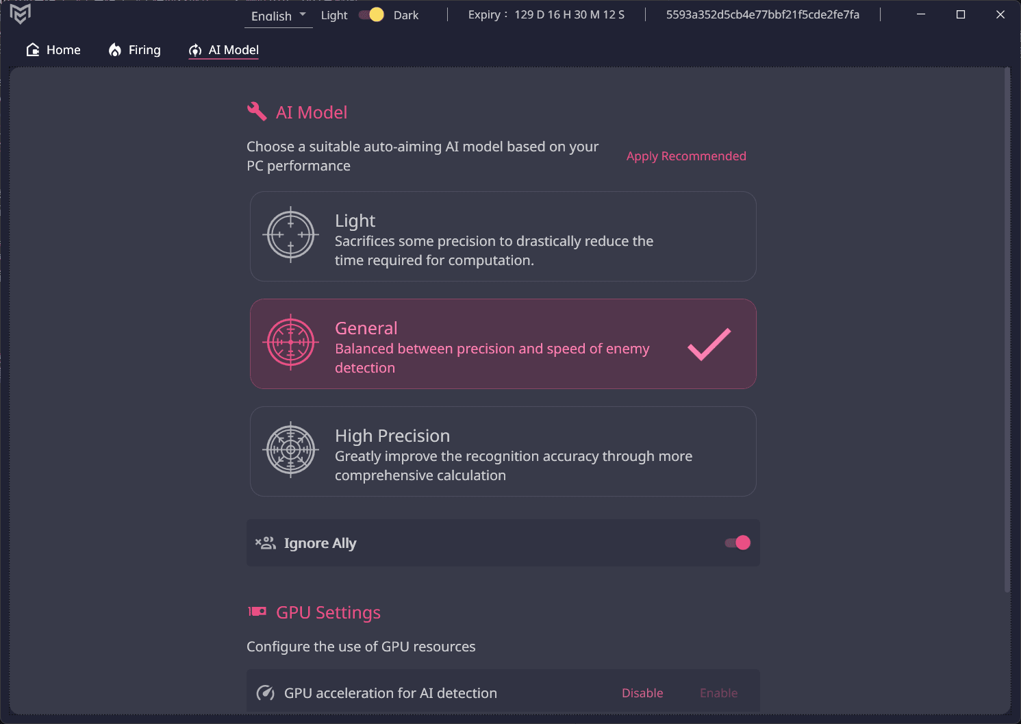 Concord Aimbot screenshot